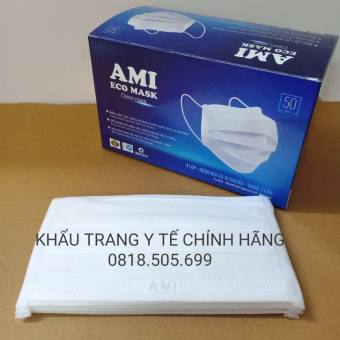Khẩu trang y tế cao cấp AMI (Hàng chính hãng - Hộp 50 cái)