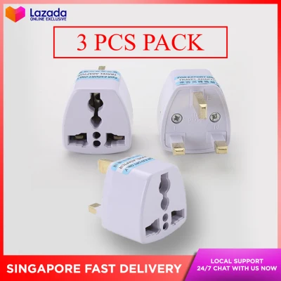 【SG READY STOCK】【FAST DELIVERY】UNIVERSAL 3-PIN ADAPTOR FOR UK, SINGAPORE POWER SOCKETS 3 Pin Adapter Converter Travel UK Plug Socket China to Malaysia Plug Adapter Universal 3-Pin Adapter for SG and UK Power Sockets UK 3 Pin Universal Travel Plug