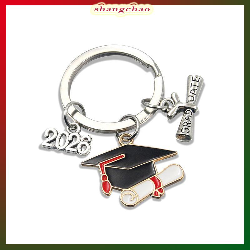 shangchao Kim loại tốt nghiệp cap Gown Keychain 2026 sinh viên lễ món quà lưu niệm độc đáo cho bạn bè bên bạn cùng lớp - 6