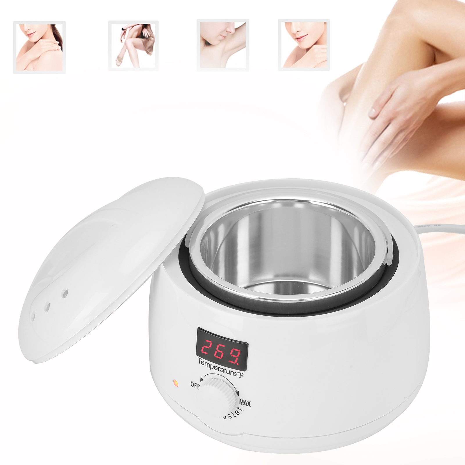 Wax Melter Wax Warmer 500ml Professional 100W for Salon Full Body Hair Home