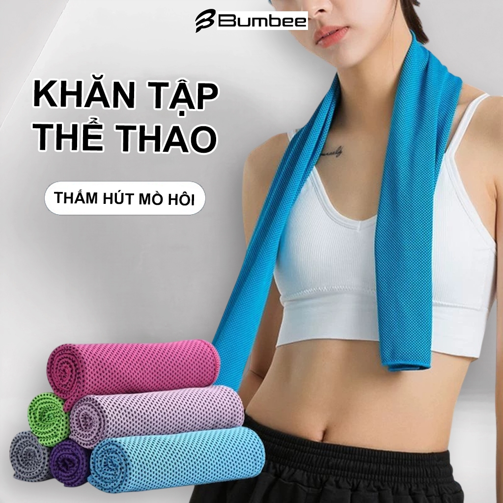 BUMBEE Khăn Lạnh Thể Thao 30x90CM Làm Mát Ngay, Thấm Hút Mồ Hôi, Khô Nhanh Cực Đã
