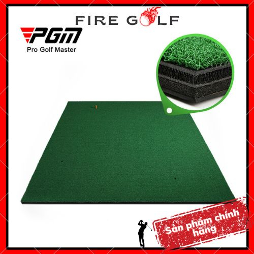 Thảm tập swing golf 3D PGM DJD001 CHÍNH HÃNG loại dày chất lượng cao, bền màu, chống trơn trượt chuyên dùng cho sân tập
