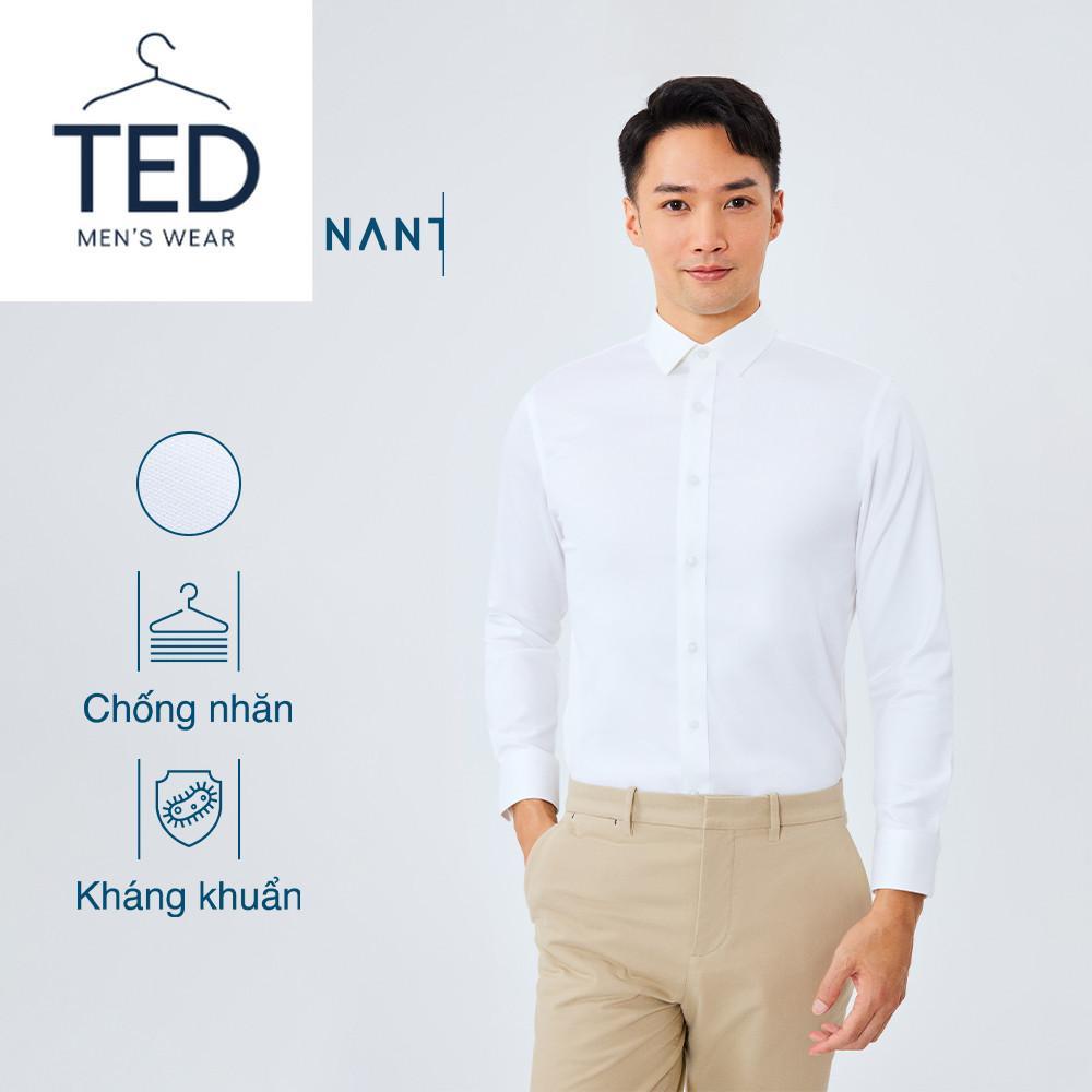 ÁO SƠ MI CHỐNG NHĂN DÀI TAY MÀU TRẮNG
