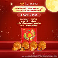[PHÂN LOẠI TÚI + HỘP]Combo 4 bánh trung thu Kinh Đô ″Combo Tiết Kiệm - Vẹn Tình″ (4 bánh x 150g)