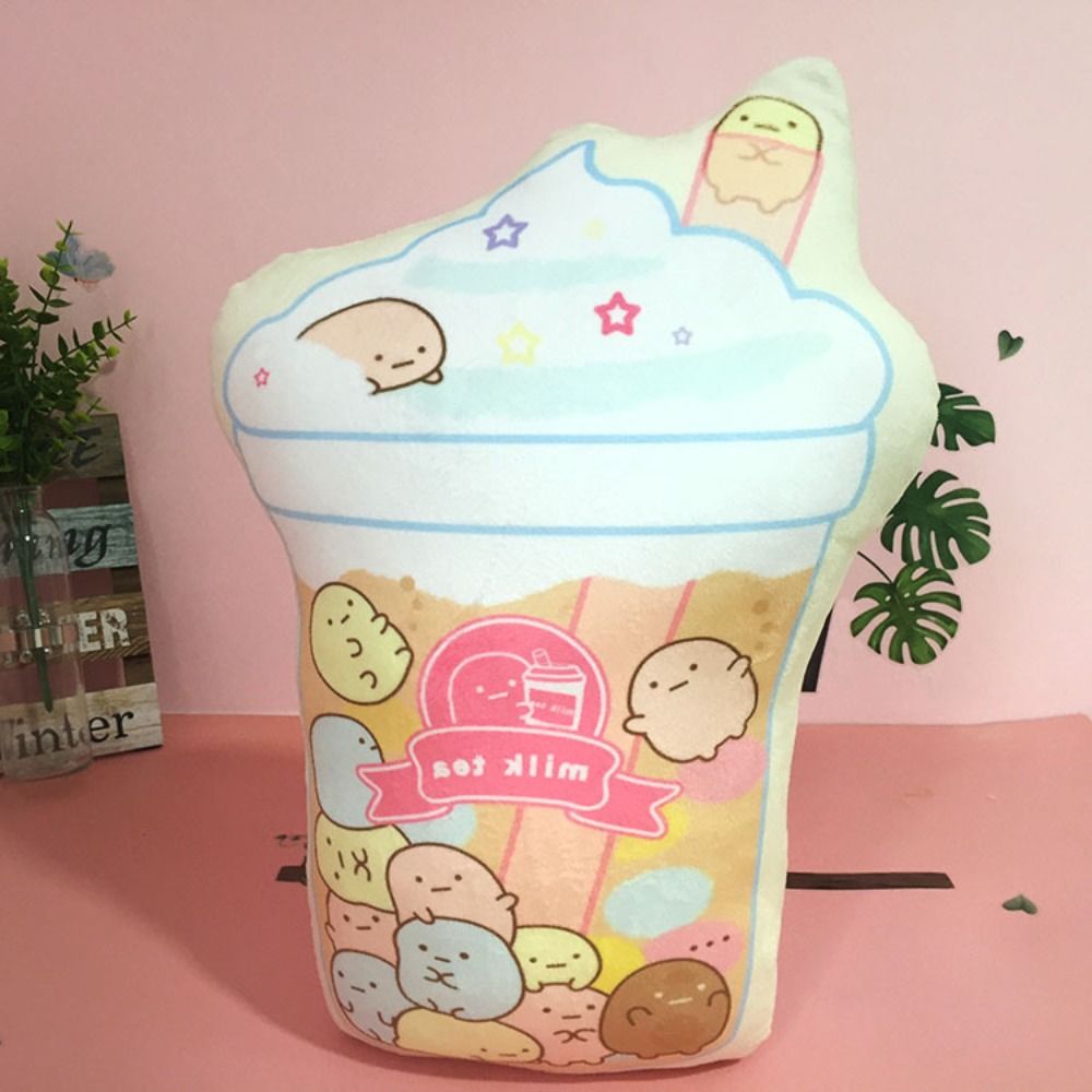 AKAMA Mềm dây chuyền trà sữa sang trọng Nhồi bông Anime Sumikko gurashi móc khóa sang trọng Đồ chơi 