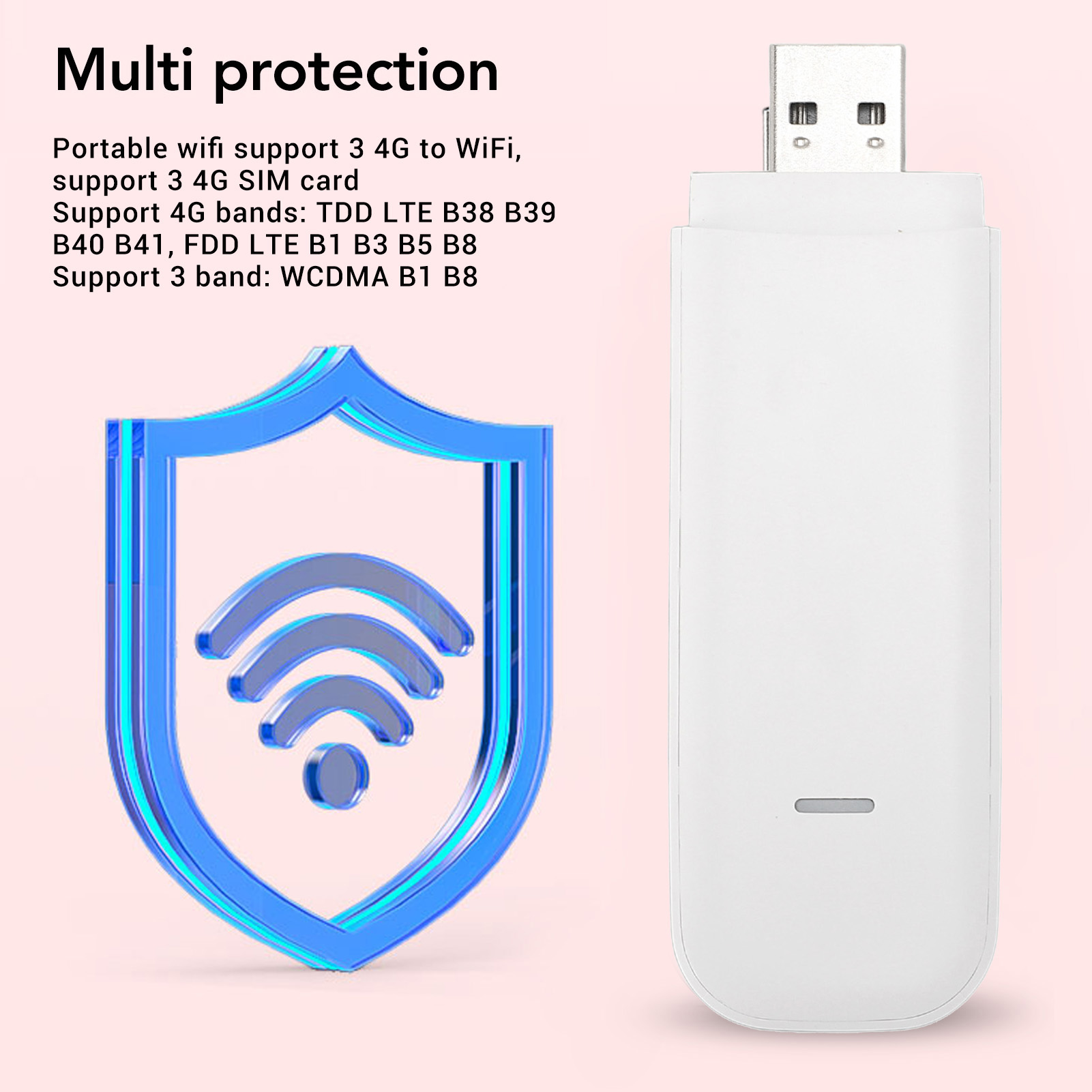 Bộ định tuyến không dây di động Phích cắm USB thân thiện với du lịch trong Bộ định tuyến hotspot di động cho điện thoại thông minh máy tính xách tay Máy tính để bàn máy tính bảng