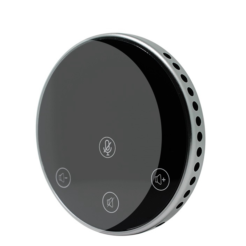 USB Conference Microphone Speaker Desktop Omnidirectional Voice Pickup Press Keys Omni Mic Directional for PC Laptop