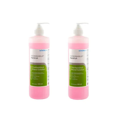 [Bundle of 2] Schulke Microshield Pink Hand rub 500ml Hospital Grade Sanitizer Exp. 1/1/2023 [Aurigamart Authorized Distributor]