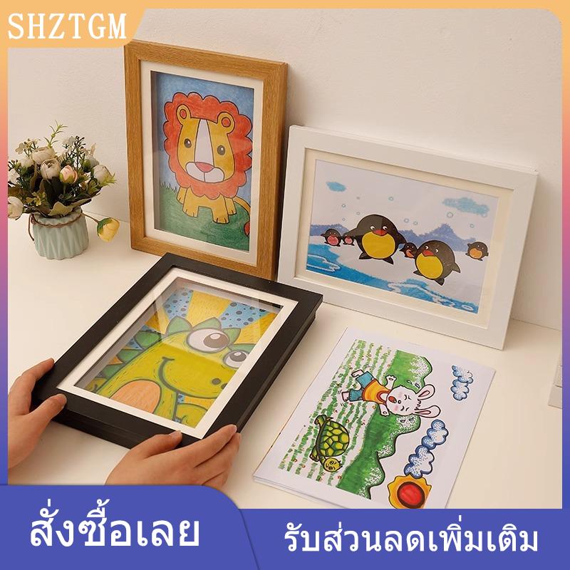 SHZTGM XINZE A4กรอบศิลปะสำหรับเด็กกรอบแม่เหล็กด้านหน้าเปิดเปลี่ยนได้สำหรับเด็กโปสเตอร์รูปภาพภาพวาดแสดงภาพตกแต่งบ้าน ราคา 194 บาท*ส่งฟรี