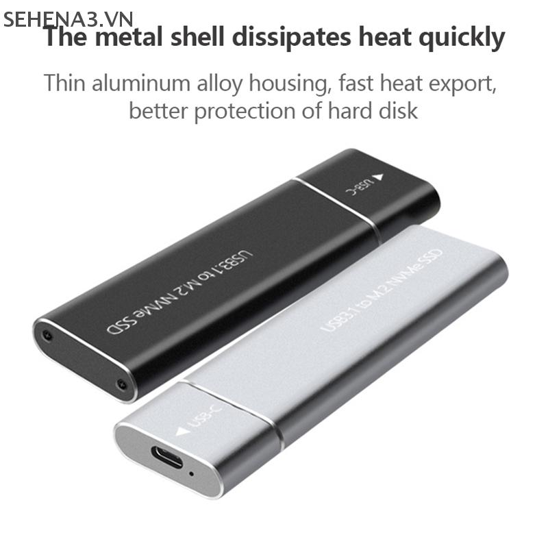 SEHVN M2 SSD bao vây NVMe USB3.1 lưu trữ bên ngoài HDD trường hợp 10Gbps PCIe SSD hộp cho NGFF SATA SSD đĩa cứng cho PC máy tính xách tay
