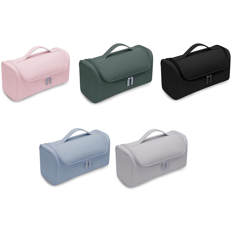 (WOMC) Portable Hidden Hook Hair Dryer Box, Anti-Slip Hairdressing Tool Bag, Waterproof Large-Capacity Storage Bag