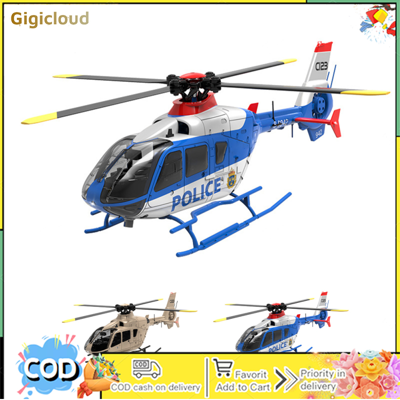 C123 Remote Control Helicopter 6CH 2.4G RC Helicopter Toys 6-Axis Gyroscope Flybarless Airplane Model Gifts For Girls Boys ราคา 10,947 บาท*ส่งฟรี