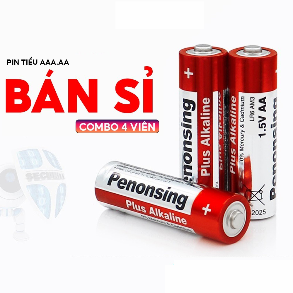 Viên pin tiểu khô aa lr6, aaa rl03 pin kiềm alkaline