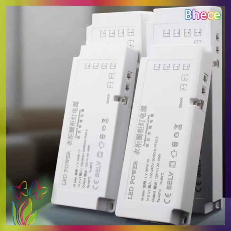 Bhece LED Cabinet Light Power Supply 24 36 48 60 100 150W Transformer 12V 24V Constant Voltage Source Adapter For LED Strip Presyo 187 Piso*Libreng Shipping