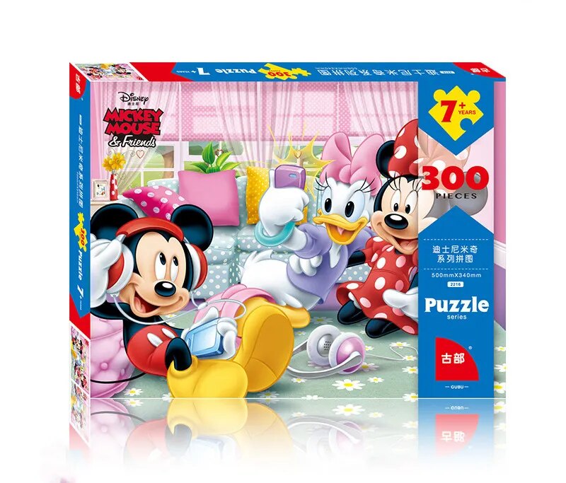 Disney 300pcs paper puzzle Mickey Frozen Disney Princess Spiderman Sophia