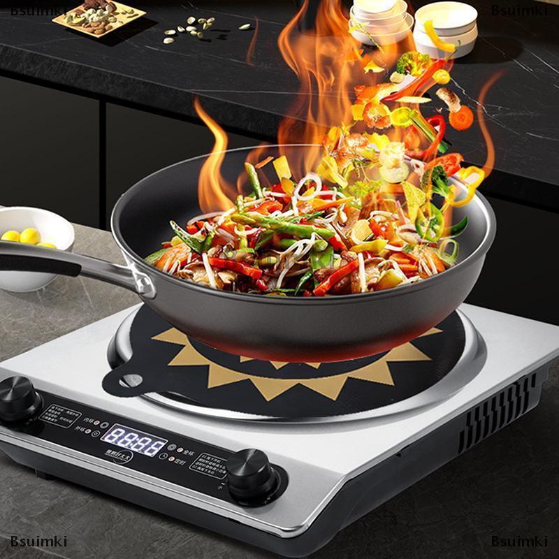 [COD] Bsuimki Bếp Top Bìa chịu nhiệt HOB Thảm cảm ứng HOB thảm với colour thay đổi thiết kế dày HOB bao gồm nấu ăn HOB thảm