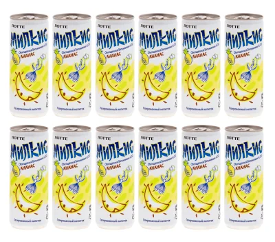 LOTTE Milkis Pineapple Soda - Multipack (12 x 250ml)