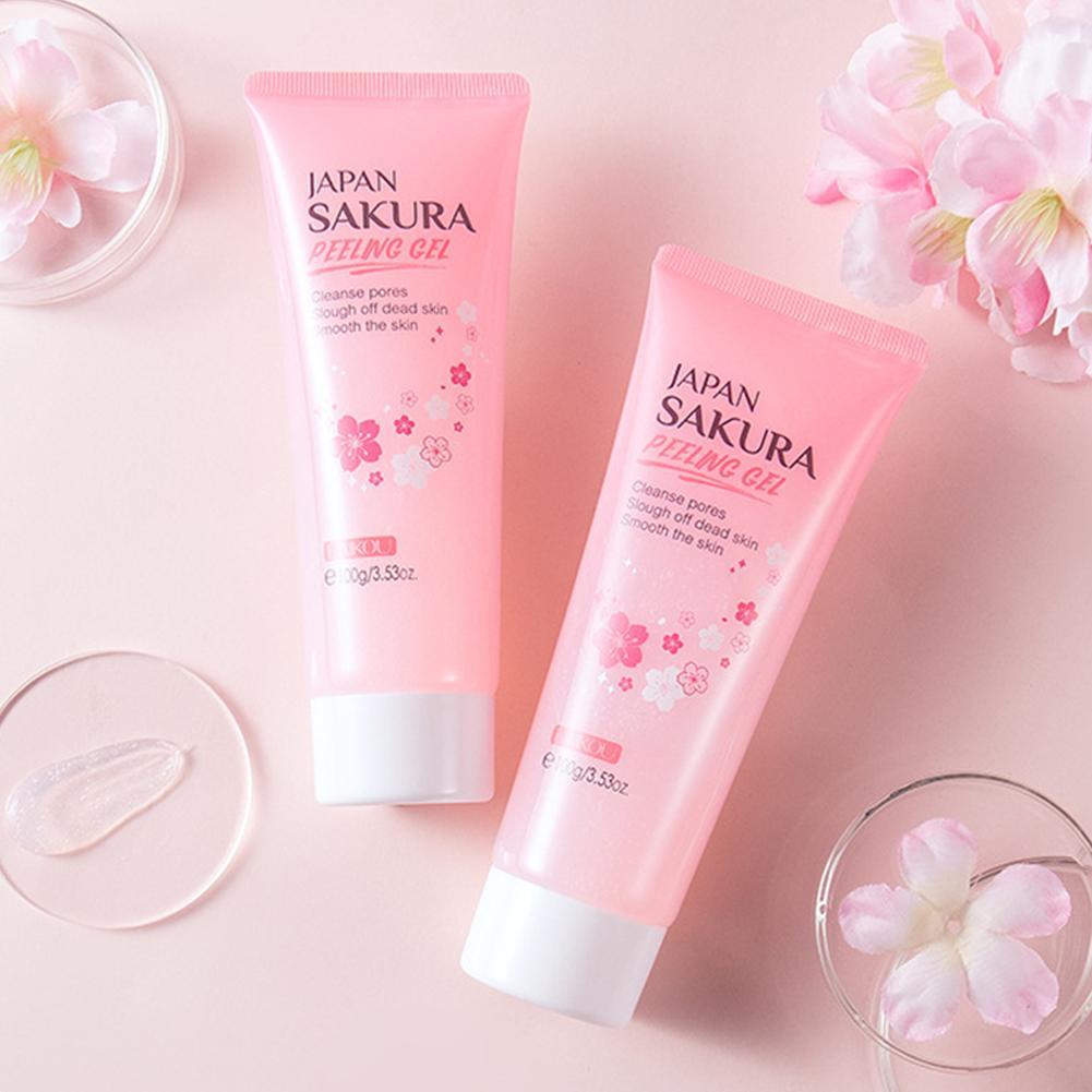 LAIKOU Sakura Peeling Gel Facial Body Exfoliation Cleans Pores
