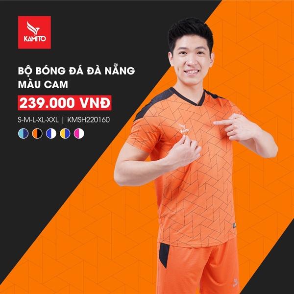 Bộ quần áo bóng đá Kamito Đà Nẵng - Màu cam