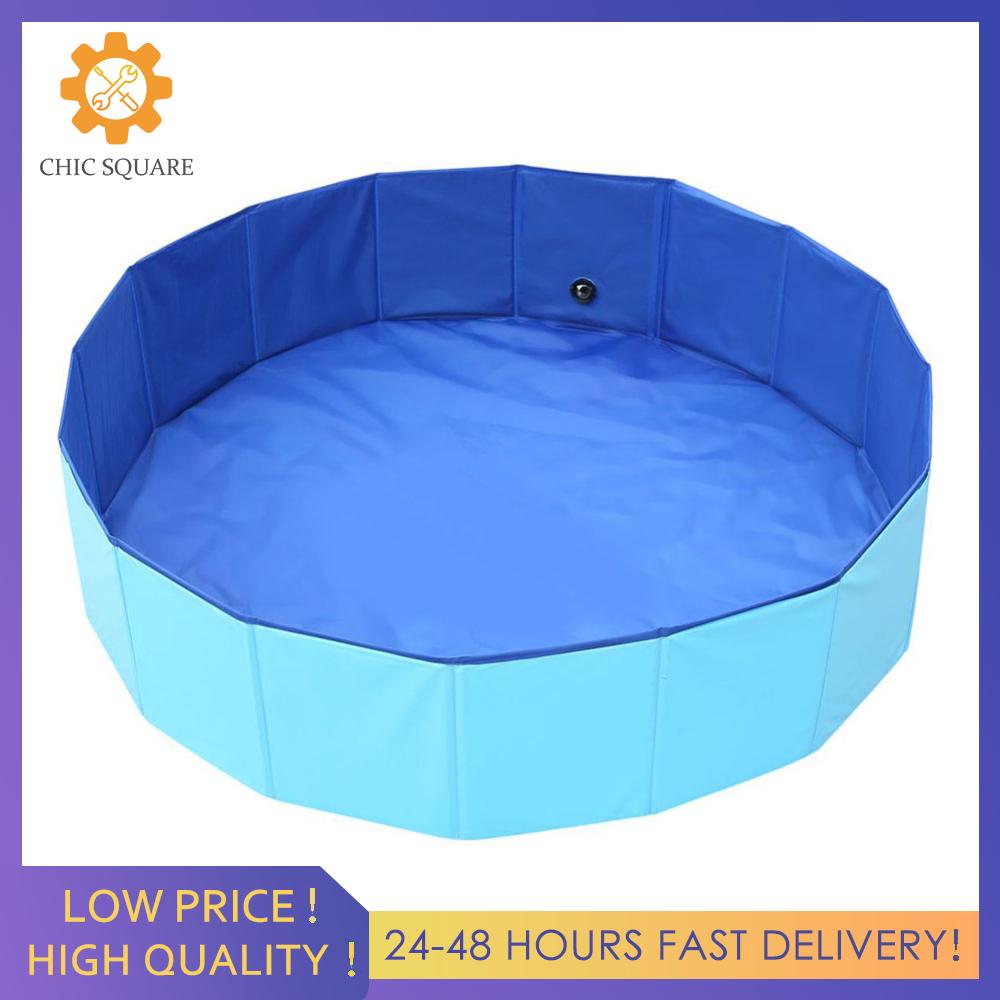 【New Arrival】 Foldable Portable Pool Collapsible Pet Wading Pool Pet Bathing Tub for Pets Dogs Cats and Kids - 2