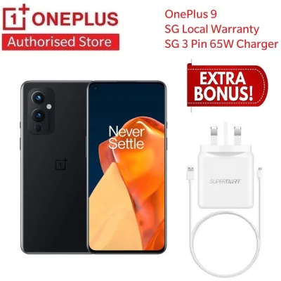 OnePlus 9 5G Snapdragon 888 | SG Local Warranty | Free Extra SG 3 Pin 65W Charger and Cable