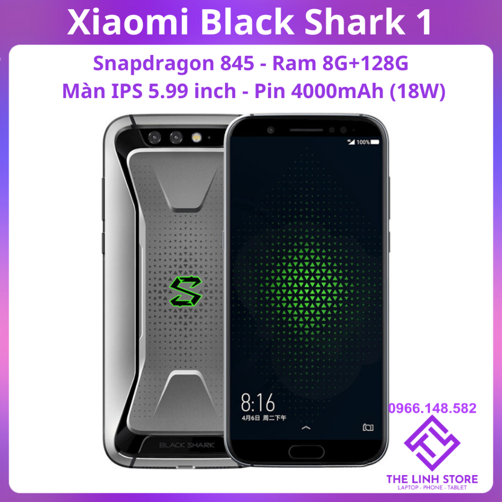 Điện thoại Xiaomi Black Shark 1 ram 8G 128G - Snaρ 845 màn 5.99 inch