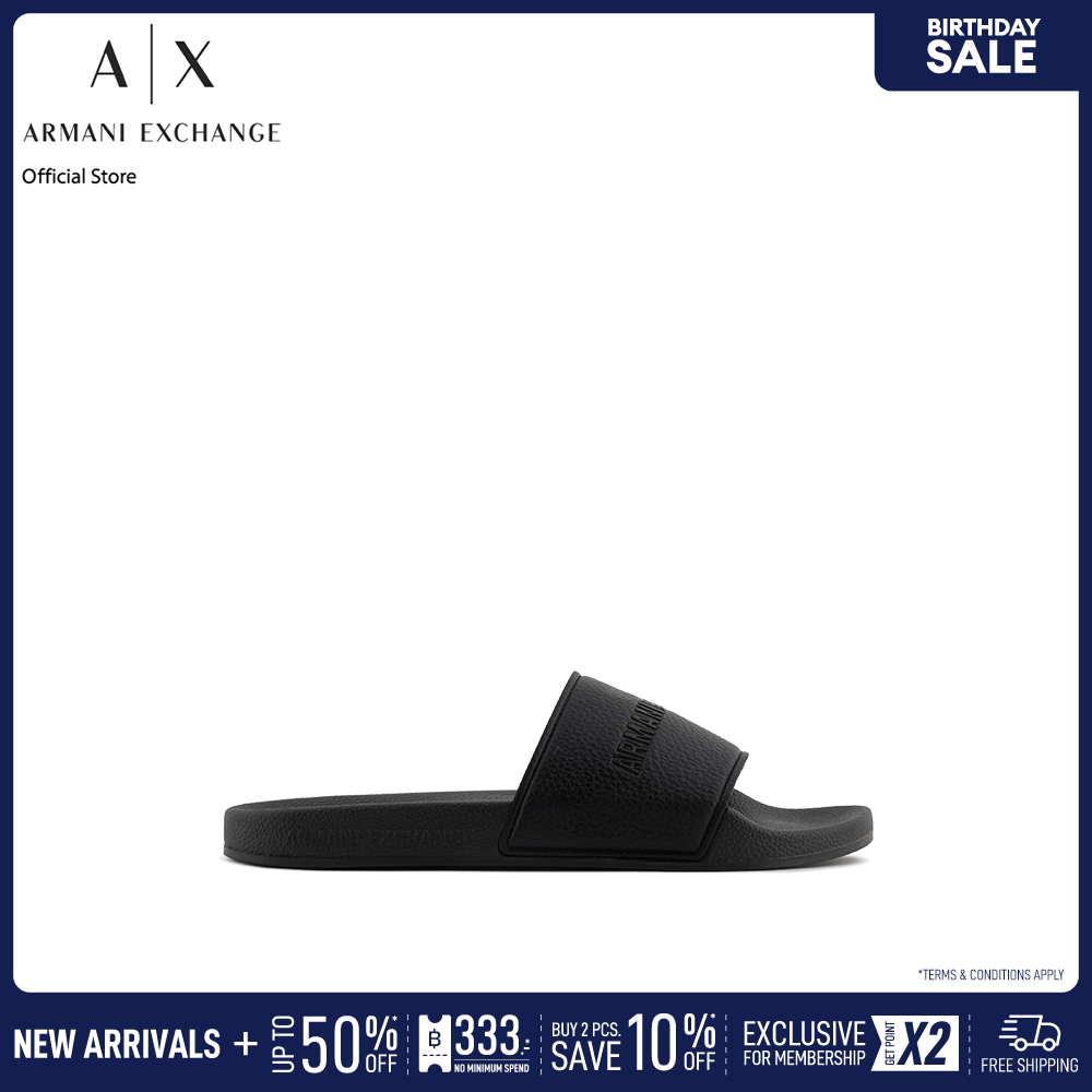 Armani Exchange Sandal Men XUP017-XV795-00002 Black ราคา 3,490 บาท*ส่งฟรี