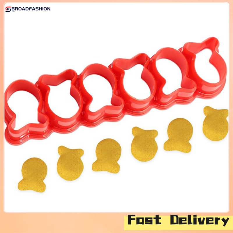 Broadfashion Mini Gold Fish Cracker Cutter Set Goldfish Cracker Plastic Fish Cutters Multi 6 Molds In 1 Fish Cracker Cookie Cutters ราคา 29 บาท*ส่งฟรี