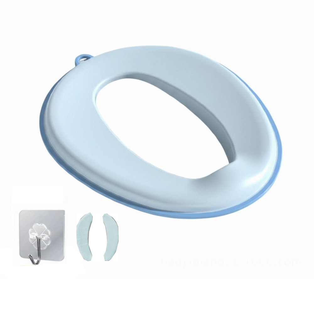 Non-Slip Childrens Toilet Seat Splash Proof Portable Design Potty Training Seat Cover Universal Fit with Hanging Hook Children Potty Chair Pad Toilet Training
