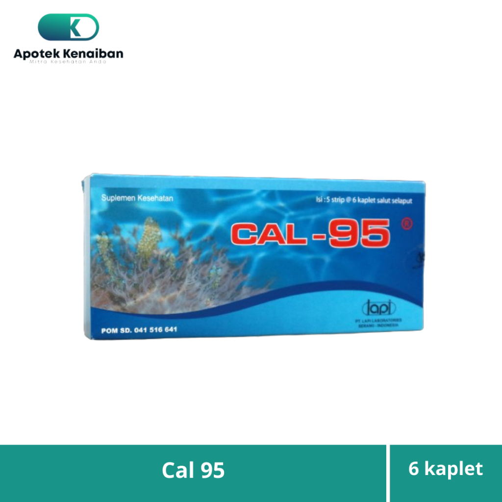 Cal 95 Strip 6 Kaplet Kalsium Ibu Hamil Dan Menyusui / Mencegah Osteoporosis