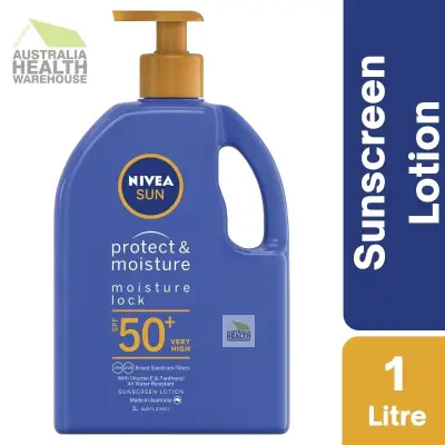 Nivea Sun SPF 50+ Protect & Moisture Lotion 1 Litre June 2024