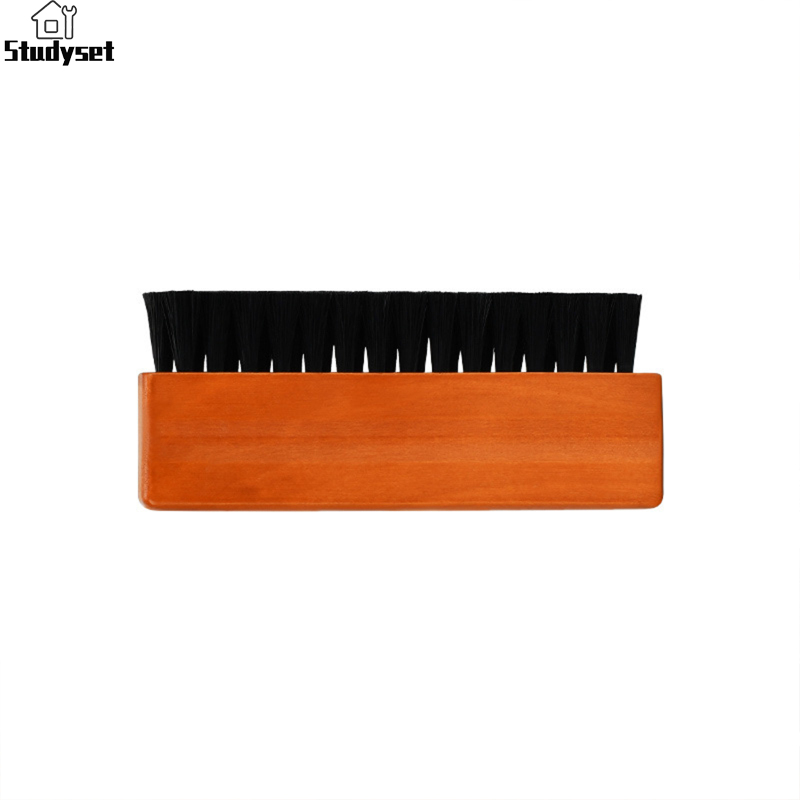 Studyset in stock Vinyl Record Cleaner Audio Record Cleaner Brush With Handle Anti Static Cleaning Record Brush For Vinyl Albums LP CD Cartridge ราคา 150 บาท*ส่งฟรี