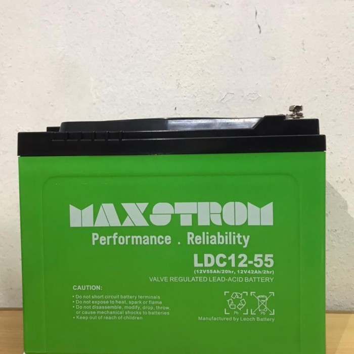 AKI KERING MOTOR LISTRIK SELIS 6-EVF-45 12V 45AH MAXSTROM VRLA UPS Harga 1,765,000 rupiah*Gratis Ongkir