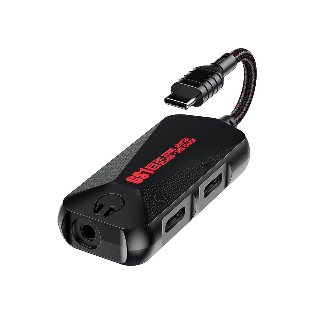 Jack chuyển đổi Plextone GS1 iP TypeC to 3.5mm hỗ trợ sạc nhanh cho điện thoại táo PD 60W có mic