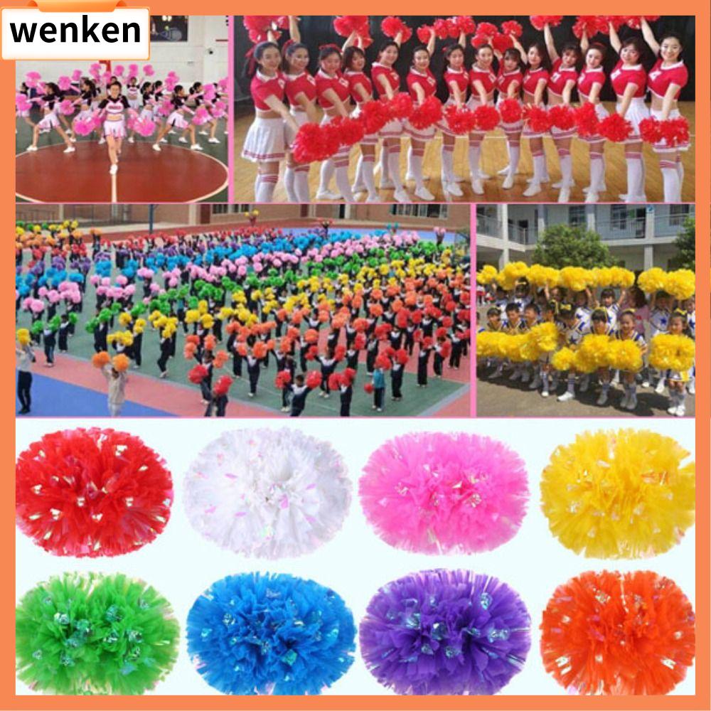 WENKEN 9 màu Pompoms trò chơi 3230cm  tiện dụng giá rẻ  Bóng hoa Cổ vũ thể thao