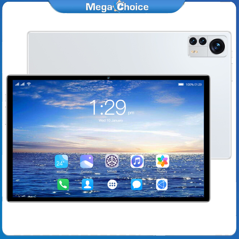 MegaChoice【Fast Delivery】X12 10.1inch Tablet Pad MTK6750 8-Core Cortex-A5 1.6GHZ HD 4GB 32GB Android 9.0 5000mAh 2MP Front + 5MP Back Camera Tablet ราคา 6,368 บาท*ส่งฟรี