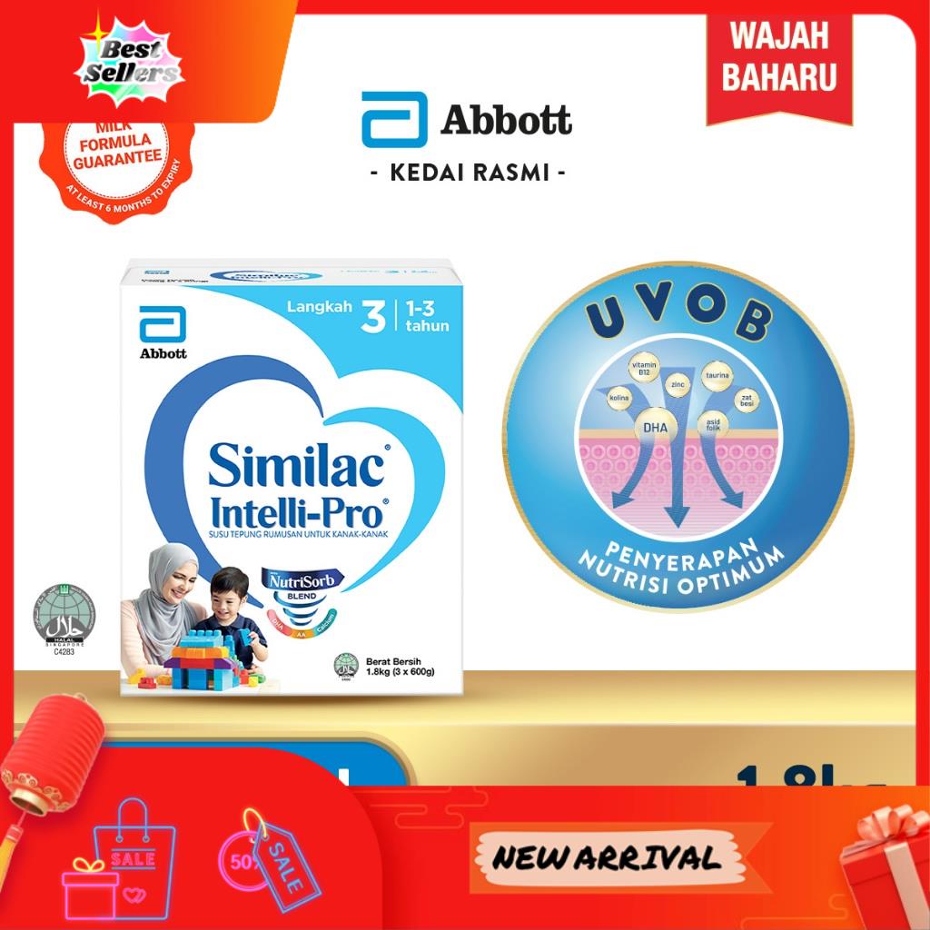 ⭐READY STOCK⭐ ❅Similac Intelli-Pro Step 3 Growing Up Milk Foula BIB (1.8kg)♚