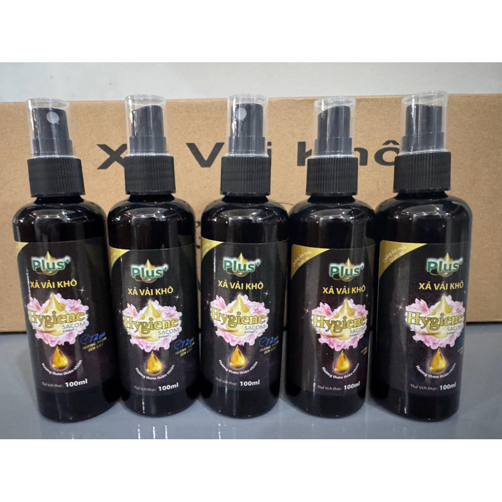 [Combo 5 chai] Nước xịt vải khô Hygiene Plus+ 100ml - Giữ hương thơm lâu trên quần áo - Hoả Tốc