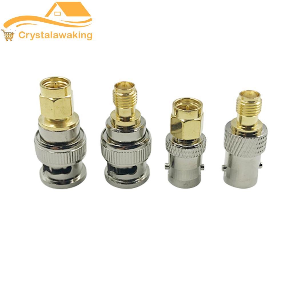 RF Coax Coaxial SMA Male Plug to BNC Female M//F Connector Radio Antenna Adapter