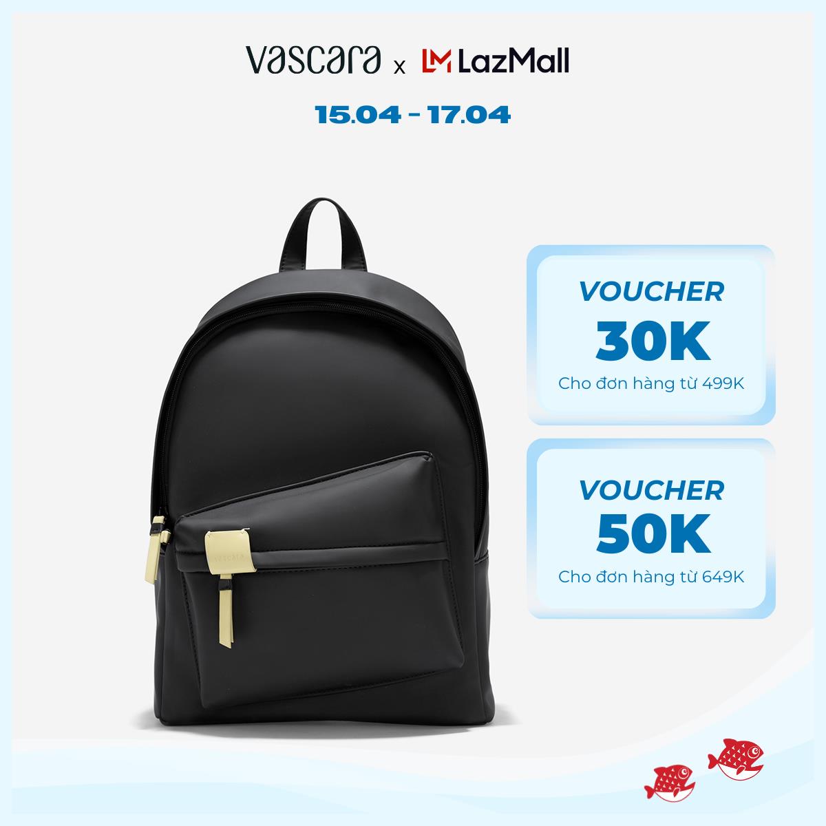 [Voucher 30K | 15.4] Vascara Balo Nhấn Túi Hộp Bất Đối Xứng - BAC 0199