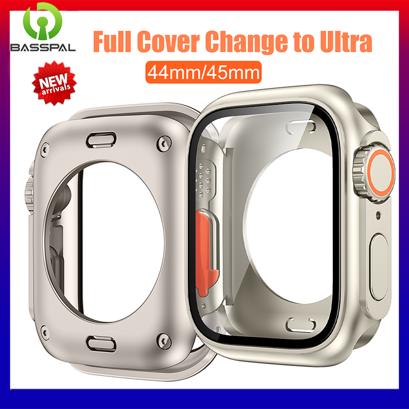 BassPal Change To Ultra 360 Full Protector Case for Apple Watch 45mm 44mm