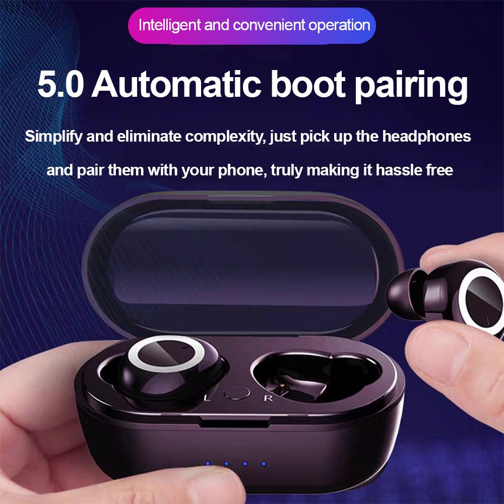 Y50 Tai nghe bluetooth Y10 Tai nghe bluetooth hai bên tai nghe bluetooth Y30 Tai nghe Bluetooth Tai nghe tai nghe Tai nghe bluetooth với khoang sạc