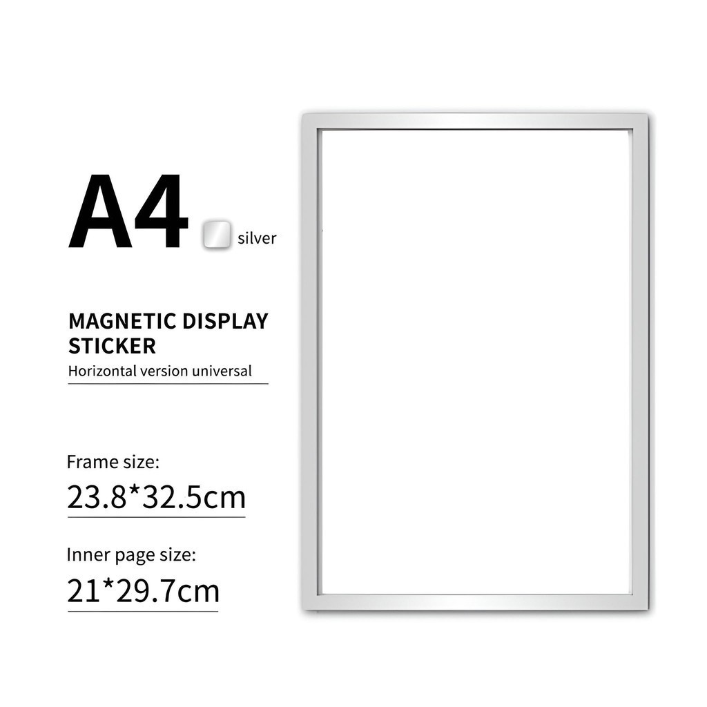 A4 Multi-function Photo frame Wall sticker DTI BIR Business permit Wall Magnetic Frame Magnetic