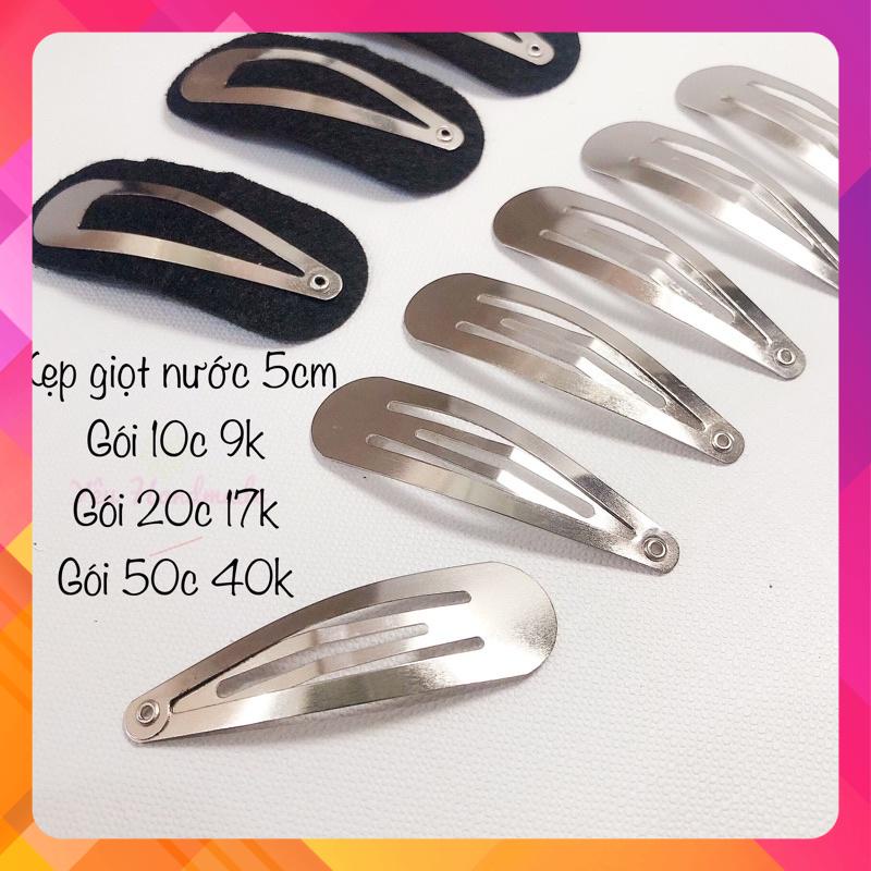 Phôi kẹp tóc giọt nước làm handmade, kẹp tóc trơn Lazada