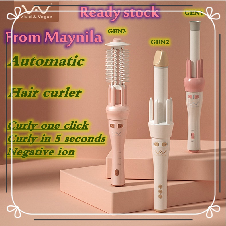【100% Authentic】Vivid & 1rd 2rd 3rd 4rd Generation Automatic Hair Curler Iron Hair Styling Presyo  4,211 Piso*Libreng Shipping