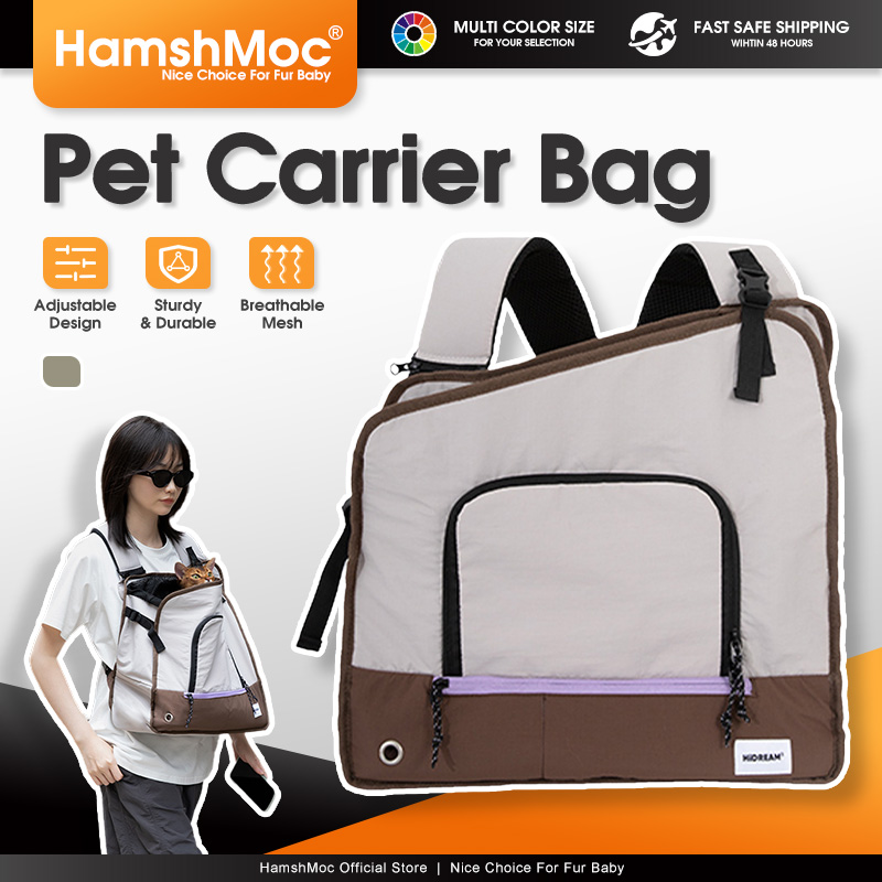 HamshMoc Dog Cat Backpack Carrier Two Ways To Carry Ventilation Window Portable Travel Bag Under 7kg ราคา 2,155 บาท*ส่งฟรี