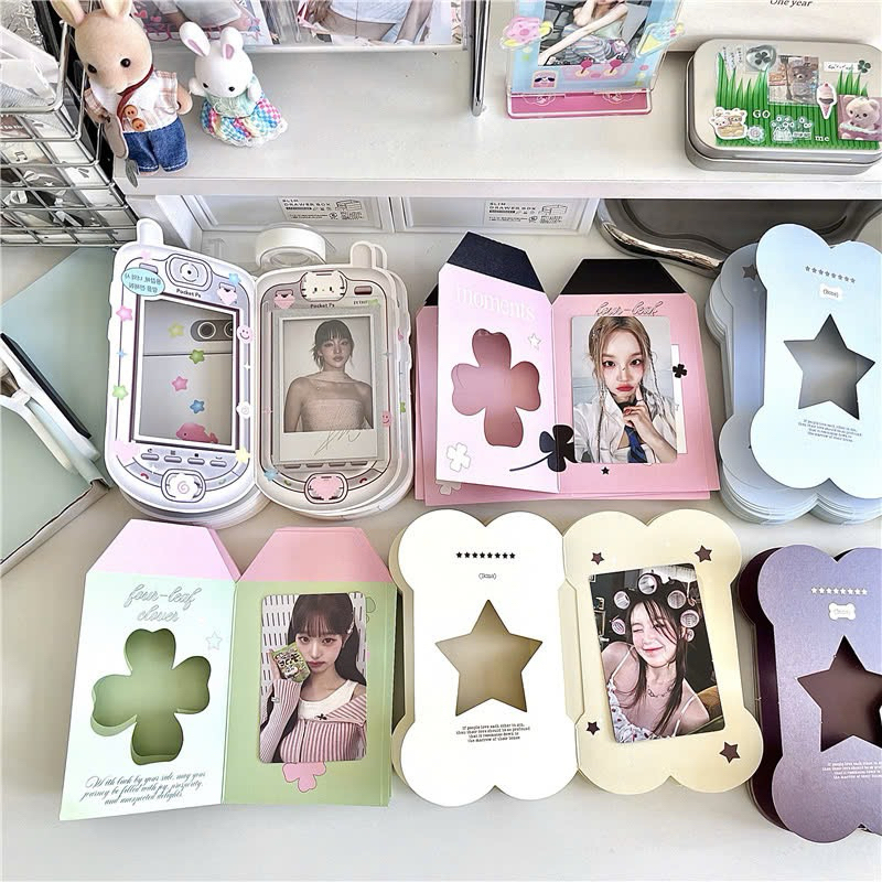 Set 12 bìa gấp gói card gói quà dễ thương size to