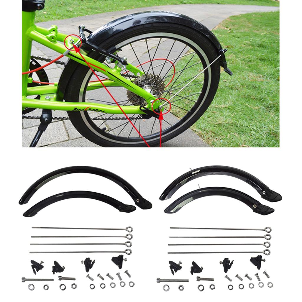 20 14 Folding Bike Mudguard Set for brake System