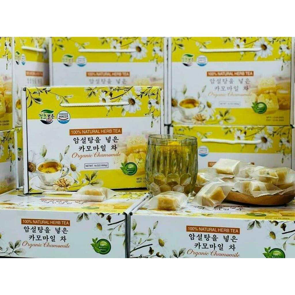 Trà Hoa Cúc Đường Phèn Mật Ong Natural Herb Tea Hàn Quốc 1KG