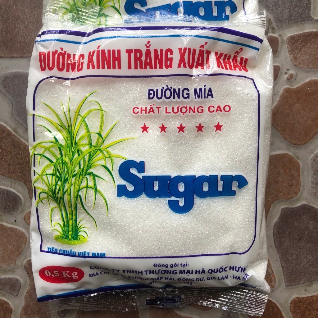 (Combo 10 túi) Đường tinh khiết xuất khẩu đường kính trắng (440g/1 túi)